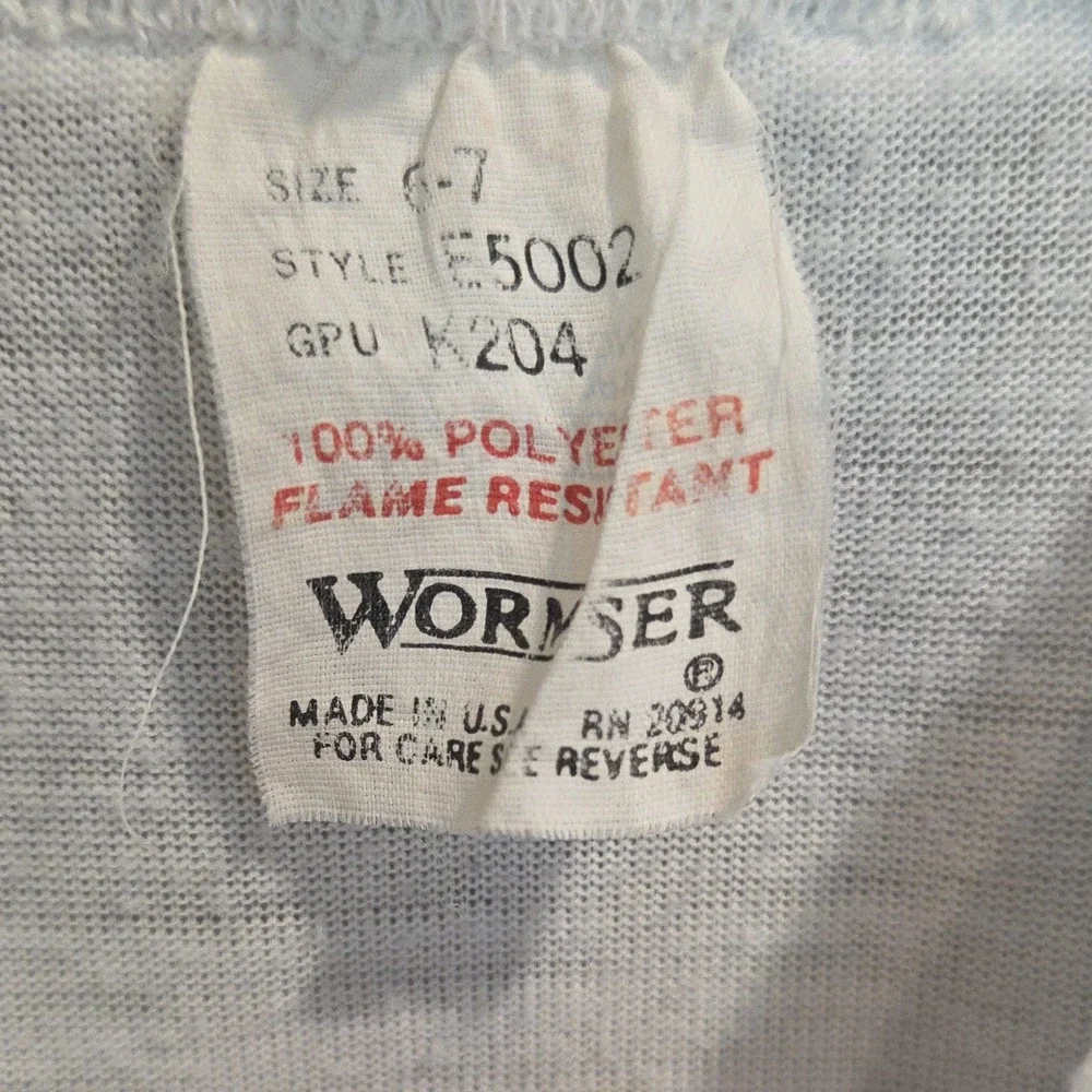 Vtg Wormser Wear Kids Mummy Pajamas Size 6-7 Halloween Monster Hands 80s 90s USA